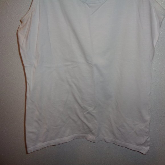 SO White Tank Top Junior's Size Large - Picture 3 of 7